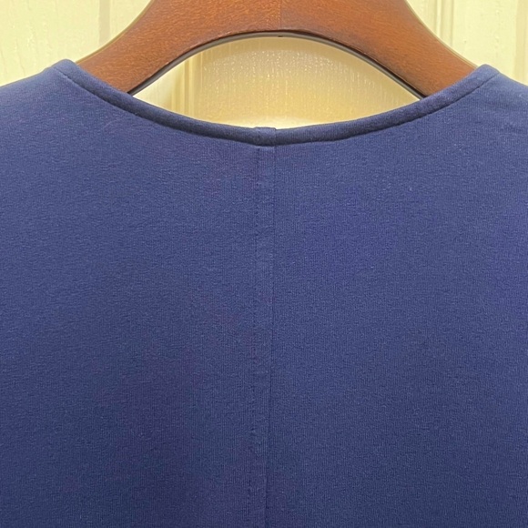 NWT 170.00 LILLY PULITZER CLARKSON V-NECK DRESS NAVY GOLD - Picture 8 of 10